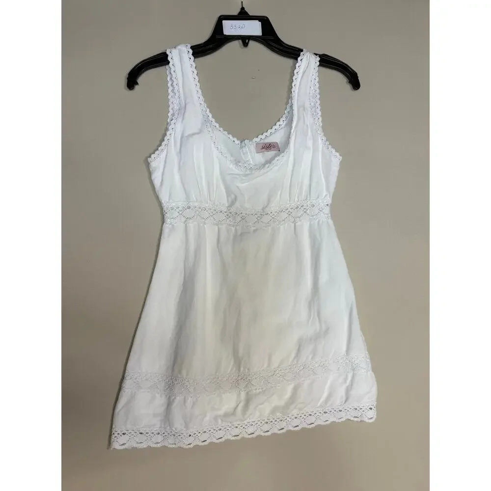 Sister New York White Bardot white mini Dress Medium